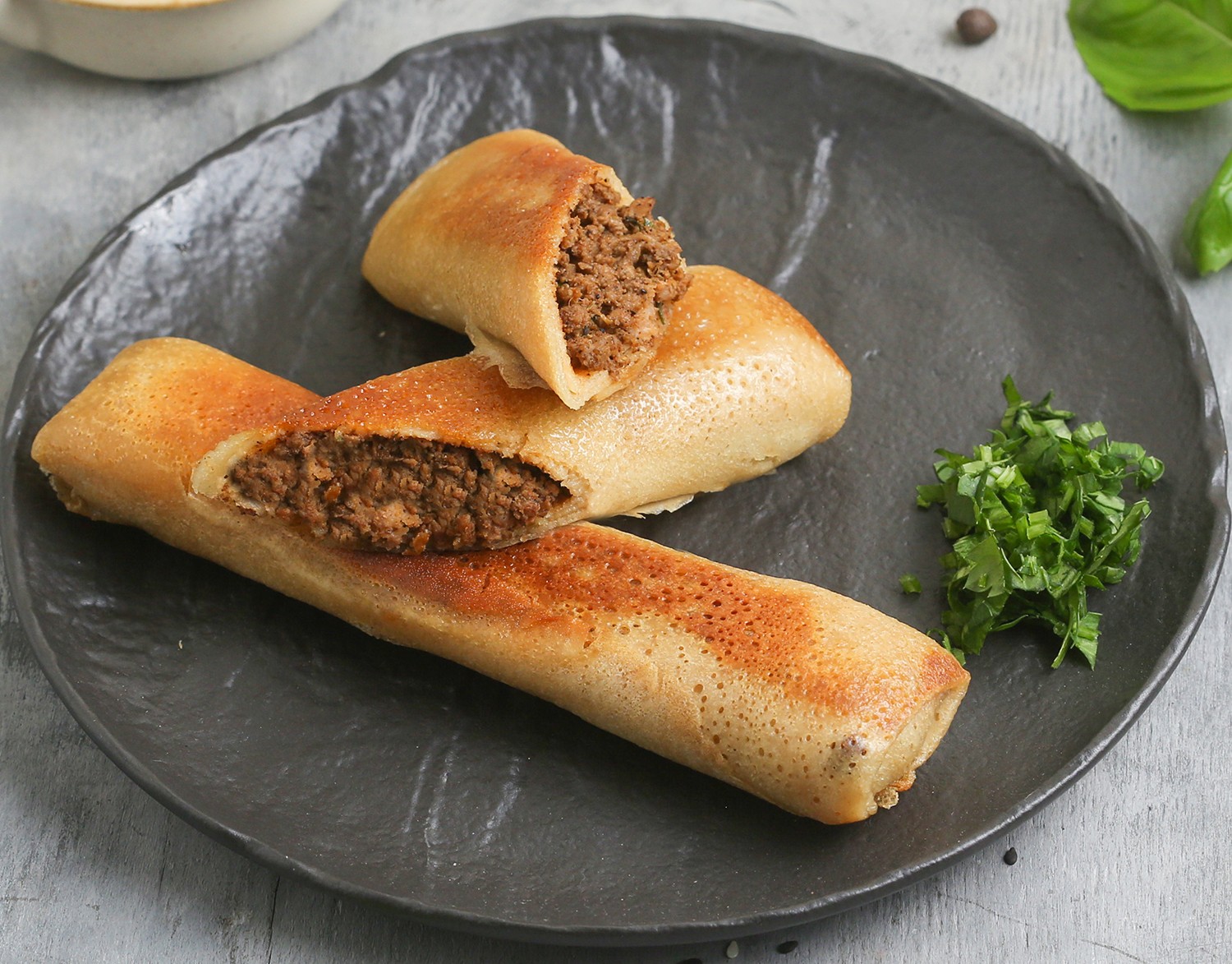 Блинчики с мясом